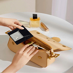 8 лист квадратный пластиковый клеевой мешочек для цепочки ожерелья для карточек с изображением ожерелья&nbsp;AJEW-LP0005-90