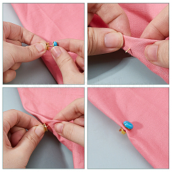 90 шт. 3 цвета латуни задняя часть значка для лацкана пустые булавки&nbsp;KK-FH0008-20