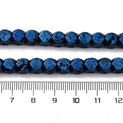 Гальванические бусины из натуральной лавы G-A256-C01-01F