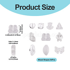 64 шт. прозрачные стеклянные бусины градиентного цвета&nbsp;GLAA-TA0003-48A