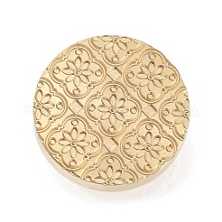 Текстура тема круглая латунная головка штампа&nbsp;AJEW-M036-06D-G