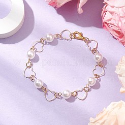 Braccialetti di collegamento in ottone per le donne&nbsp;BJEW-JB11277