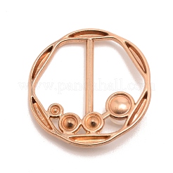 Плоские круглые пряжки из сплава с имитацией жемчуга JEWB-TAC0003-02B