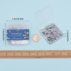 200 шт. 2 кабошона из хирургической нержавеющей стали 316 STAS-SC0003-29