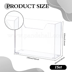 Soportes acrílicos de pared para toallas desechables para el baño&nbsp;CON-WH0089-226