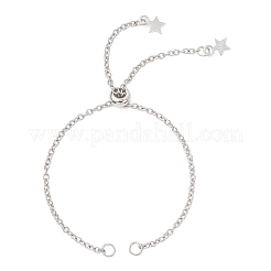 2 шт. 2 варианта цепочек-слайдеров из нержавеющей стали 304 толщиной 2.5 мм для изготовления браслетов.&nbsp;AJEW-JB01522