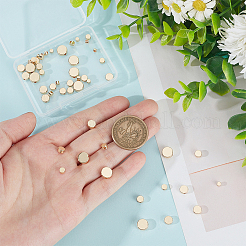 50 шт. 5 стиля латунные распорные бусины для стоек KK-BC0012-59