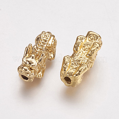 Echte 24 Karat vergoldete Legierungsperlen&nbsp;X-PALLOY-L205-06A