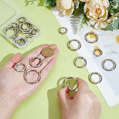 24шт 6 стиля пружинные кольца из цинкового сплава FIND-ME0002-10
