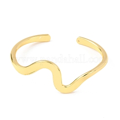 Brazaletes de latón manguito para las mujeres&nbsp;BJEW-F498-06G