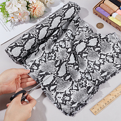 Polyestergewebe mit Schlangenhautnarbung&nbsp;DIY-WH0591-339
