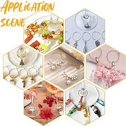 720 шт. 7 стиля фурнитуры для сережек-колец из нержавеющей стали 304 STAS-UN0024-36