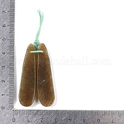 Natürliche Nephrit-Jade/Hetian-Jade-Anhänger&nbsp;G-Q176-01B-01