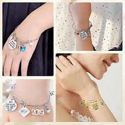 40шт 2 цвета регулируемый железный расширяемый браслет изготовление&nbsp;BJEW-SP0001-01