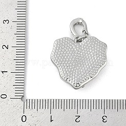 Подвески из латуни с эмалью и микропаве из циркония KK-U043-11P-02