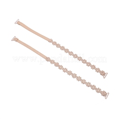 Rutschfeste BH-Träger aus Spitze mit Gänseblümchen&nbsp;LS-FIND-WH0081-41A