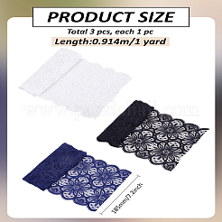 3 шт. двухцветная эластичная кружевная отделка из полиэстера&nbsp;OCOR-LP0001-06
