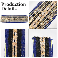 Ruban polyester style ethnique 10 yards pour décoration couture&nbsp;OCOR-CY0001-86D