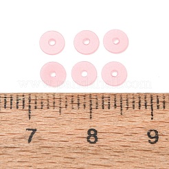 10g 装飾アクセサリー PVC スパンコール/スパンコールビーズ  フラットラウンド  ピンク  4x0.4mm  約2000個/10g&nbsp;PVC-WH0004-07L-01