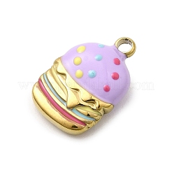 Pendentifs en acier inoxydable 304 émaillés&nbsp;STAS-I355-12G-01