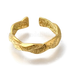 Ионное покрытие (ip) 304 нержавеющая сталь манжеты кольца для женщин RJEW-U017-24G