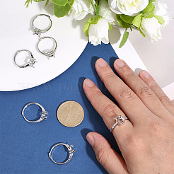 6 Stück verstellbare Pad-Ring-Einstellungen aus Legierung&nbsp;KK-ME0003-94