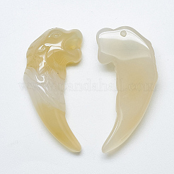 Натуральный белый агат большие подвески G-T122-09D