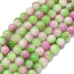 Натуральный Malaysia нефритовые бусы пряди&nbsp;G-B165-C08-6mm