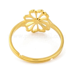 Регулируемое кольцо из нержавеющей стали 201 для женщин RJEW-D082-03C