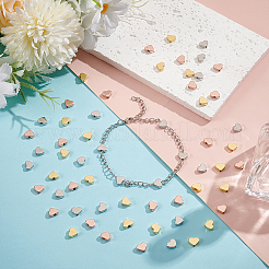 60 шт. 3-цветные латунные бусины для покрытия стойки KK-UN0003-44