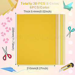 30 Stück 5 Farben A4 Kraftpapier Karton&nbsp;DIY-TAC0051-004D
