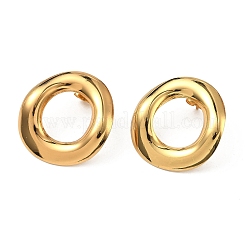 Boucles d'oreilles à tige en acier inoxydable 201&nbsp;EJEW-D354-03G