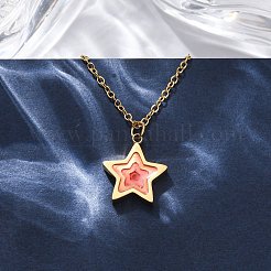 Геометрические подвески из нержавеющей стали 304 для женщин NJEW-M106-02B-G