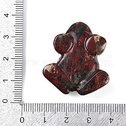 天然瑪瑙の彫刻ビーズ  半孔  カエル  32~40x28~35x8mm  穴：1.5~3.5mm&nbsp;G-K383-17D