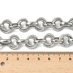 Ожерелья из двух звеньев цепи из нержавеющей стали 304&nbsp;NJEW-S453-02G-A