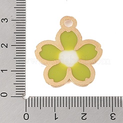 Crémaillère pendentifs en alliage placage&nbsp;FIND-C059-01G-02