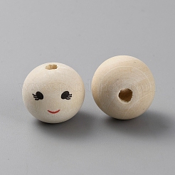 Европейские бусины из дерева шима&nbsp;WOOD-WH0132-03B