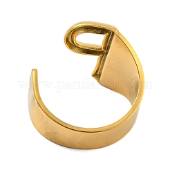 Вакуумное покрытие pvd 201 манжетные кольца из нержавеющей стали RJEW-Z032-01G-P