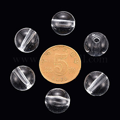 透明なアクリルビーズ  ラウンド  透明  12x11mm  穴：2.5mm&nbsp;X-MACR-S370-A12mm-205
