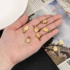 Ионное покрытие (ip) овал с Девой Марией и словом 304 нержавеющая сталь подвески&nbsp;LS-STAS-I036-12