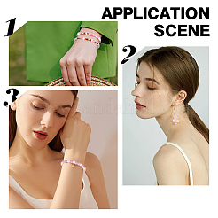 2 нитка натуральный розовый кварц бусины нити G-HY0001-95