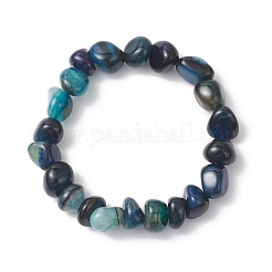4 шт. браслеты из натуральных бусин с окрашенным драконьим агатом в виде вен для женщин&nbsp;BJEW-JB13047