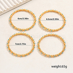 4шт роскошный овальный браслет из цинкового сплава&nbsp;XX0385-3