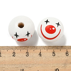 Набивные деревянные европейские бусины WOOD-G022-06F