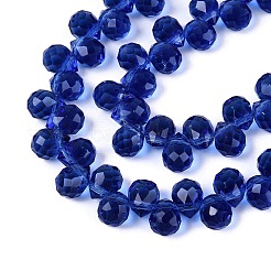 Chapelets de perles en verre transparente  &nbsp;LS-GLAA-Q116-01A-B15