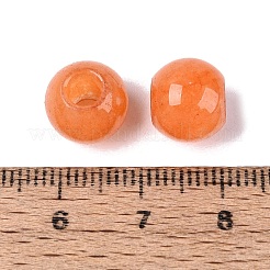 Natürliche weiße jade europäische perlen&nbsp;G-Q607-01A-15