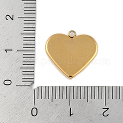 イオンプレーティング（IP）304ステンレススチールチャーム  クラウンチャーム付きハート  18KGP本金メッキ  14.5x15x2.5mm  穴：1.6mm&nbsp;STAS-U019-22G