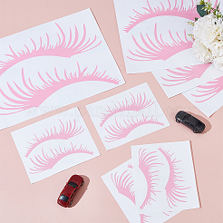 8 пара 2 стилей водонепроницаемых наклеек из ПВХ в форме ресниц DIY-HY0003-05A