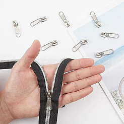Нейлоновая закрытая молния и бегунки из цинкового сплава DIY-BC0011-65