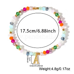 Bracelets à breloque initiale en laiton&nbsp;KC4213-1